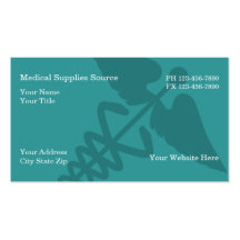 Medical Supplies Business Cards