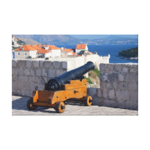 Medieval Cannon in Dubrovnik Canvas Prints