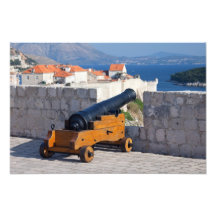 Medieval Cannon in Dubrovnik Photo Art