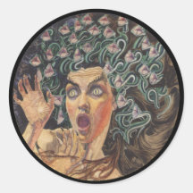 Medusa 1895 round sticker