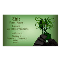 Medusa On The Rocks Business Card