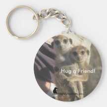 Meerkat Hug a Friend - Keychain