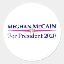 meghan_mccain_pres_2020 round sticker