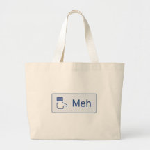 Meh - Facebook Tote Bags