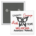 Melanoma Celtic Butterfly 3 Buttons