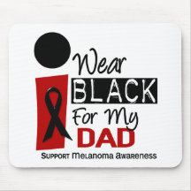 Melanoma I Wear Black For My Dad 9 Mouse Mat