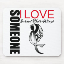 Melanoma Someone I Love Earned Their Wings Mouse Mats