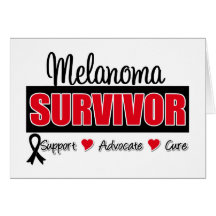 Melanoma Survivor Badge Greeting Card