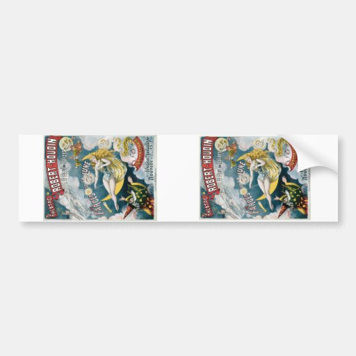 Melies ~ French Magician Vintage Magic Act Bumper Sticker
