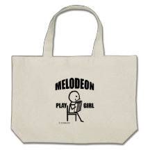 Melodeon Play Girl Canvas Bag