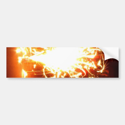 Melting Fire Bumper Sticker