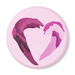 melting purple heart magnet magnets