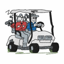 Men In Golf Cart