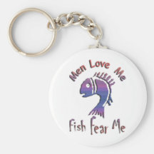 MEN LOVE ME - FISH FEAR ME KEYCHAIN