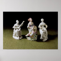 Mennecy porcelain group of a singer posters