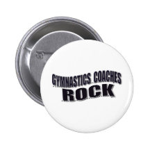 Mens Gymnastics Coach Gifts Buttons