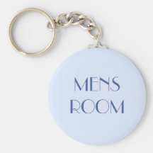 Mens restroom keyring keychains