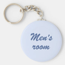 Men's room keychain