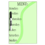 Menu dry erase boards