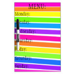 Menu dry erase boards