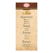 Menu - Portrait Full Color Rack Card