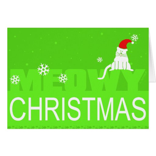 Meowy Christmas! Greeting Cards