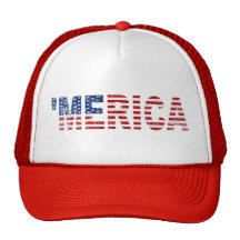 'MERICA Distressed US Flag Hat