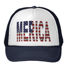 'MERICA - Grunge USA Flag Hat