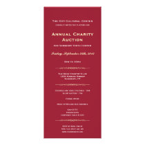 Merlot red business logo gala event corporate long invitations