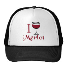Merlot Wine Lover Gifts Trucker Hats