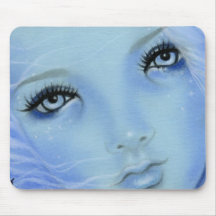 Mermaid Blue Eyes Mousepad