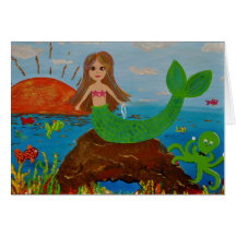mermaid offerings greeting cards