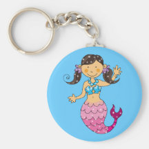 mermaid princess key chains