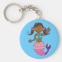 mermaid princess key chains