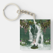 Mermaid Shower Keychain Acrylic Key Chains