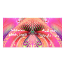 Mermaids Tail Fractal Customized Photo Card