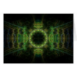 "Merry Chameleon" Fractal Art Greeting Card