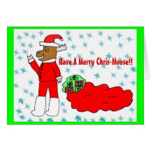 Merry Chris-Moose Greeting Card