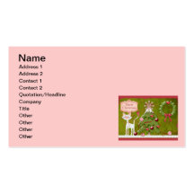 Merry Christmas Baubles Business Card