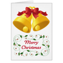 MERRY CHRISTMAS - BELLS CARDS