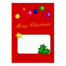 Merry Christmas Business Card
