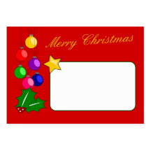 Merry Christmas Business Card