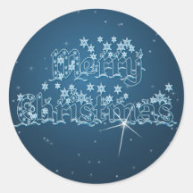 MERRY CHRISTMAS  by SHARON SHARPE Sticker