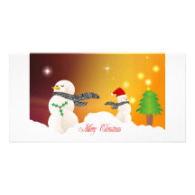 Merry Christmas Card Personalized Photo Card