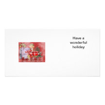 merry christmas custom photo card