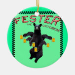 Merry Christmas! Fester Wishes You A YappyHoonEar! Ornaments