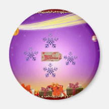 merry christmas fridge magnets