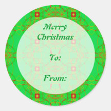 Merry Christmas Gift tag Sticker