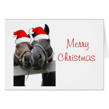 Merry Christmas/Horses Cards
