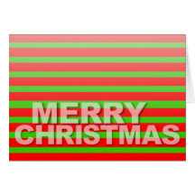 Merry Christmas Modern Card 3D Fonts
